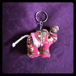 Stuffed Elephant Keychain From Thailand